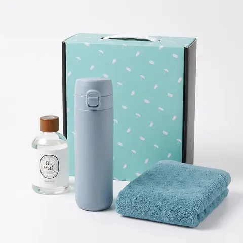 락앤락 슬림핏 원터치 400ml 텀블러 + 송월 타월 150g + 디퓨저 200ml
