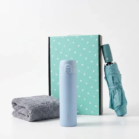 락앤락 슬림핏 원터치 400ml 텀블러 + 3단 우양산 + 송월 40수 타월 160g