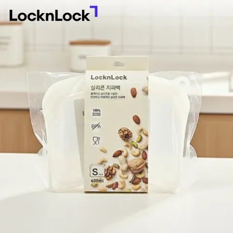 락앤락 프리미엄 실리콘 지퍼백 600ml