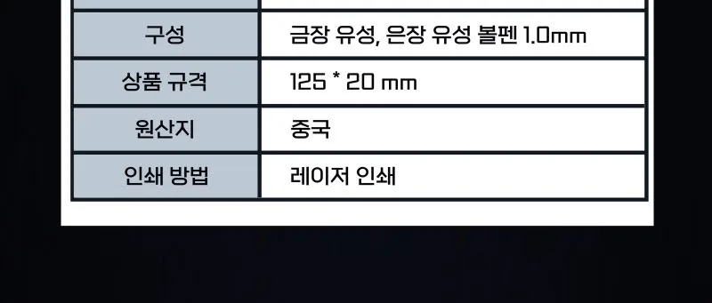 뉴 블랑스 볼펜 2P GS 패키지 상세