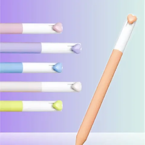 보이 더블볼 투톤 하트 젤펜