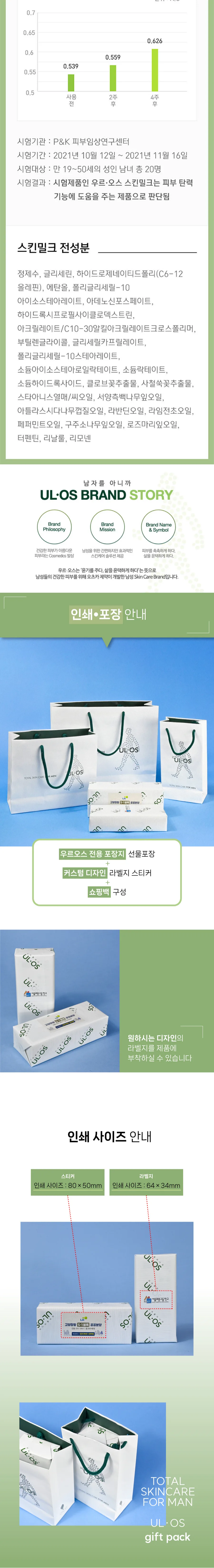 우르오스 올인원 모이스쳐 라이저 스킨밀크 중건성 200ml 상세